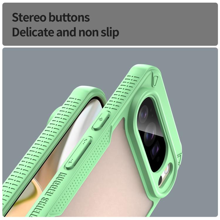 For Google Pixel 10 Pro XL Armor Glaze PC Hybrid TPU Phone Case(Green) - Google Cases by buy2fix | Online Shopping UK | buy2fix