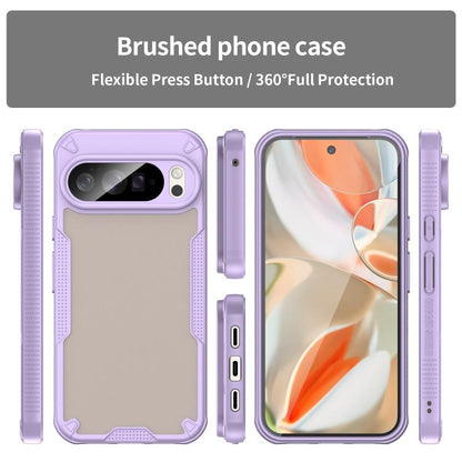 For Google Pixel 10 Pro XL Armor Glaze PC Hybrid TPU Phone Case(Purple) - Google Cases by buy2fix | Online Shopping UK | buy2fix