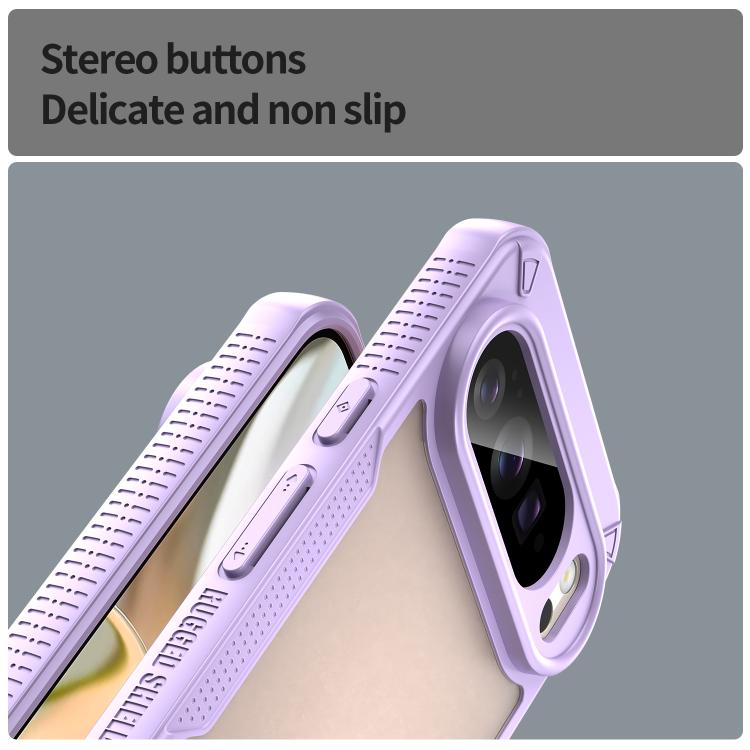 For Google Pixel 10 Pro XL Armor Glaze PC Hybrid TPU Phone Case(Purple) - Google Cases by buy2fix | Online Shopping UK | buy2fix