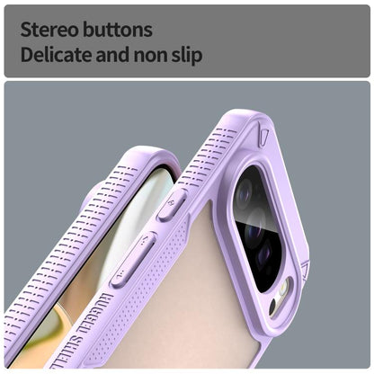 For Google Pixel 10 Pro XL Armor Glaze PC Hybrid TPU Phone Case(Purple) - Google Cases by buy2fix | Online Shopping UK | buy2fix