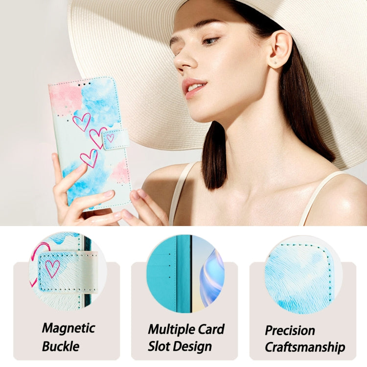 For iPhone 16e Art Colored Drawing Pattern Leather Phone Case(LOVE ME) - iPhone 16e Cases by buy2fix | Online Shopping UK | buy2fix
