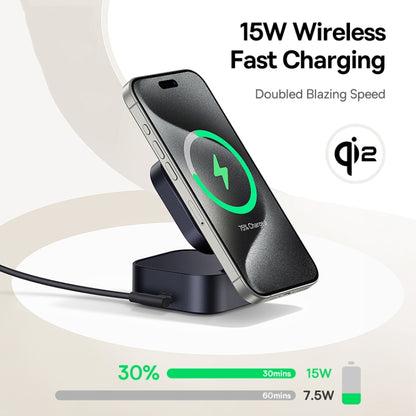 Baseus OS PicoGo Qi2 67W 2 in 1 Magnetic Wireless Charger with 1m Type-C to Type-C Elbow Data Cable(Black) - Wireless Charger by Baseus | Online Shopping UK | buy2fix