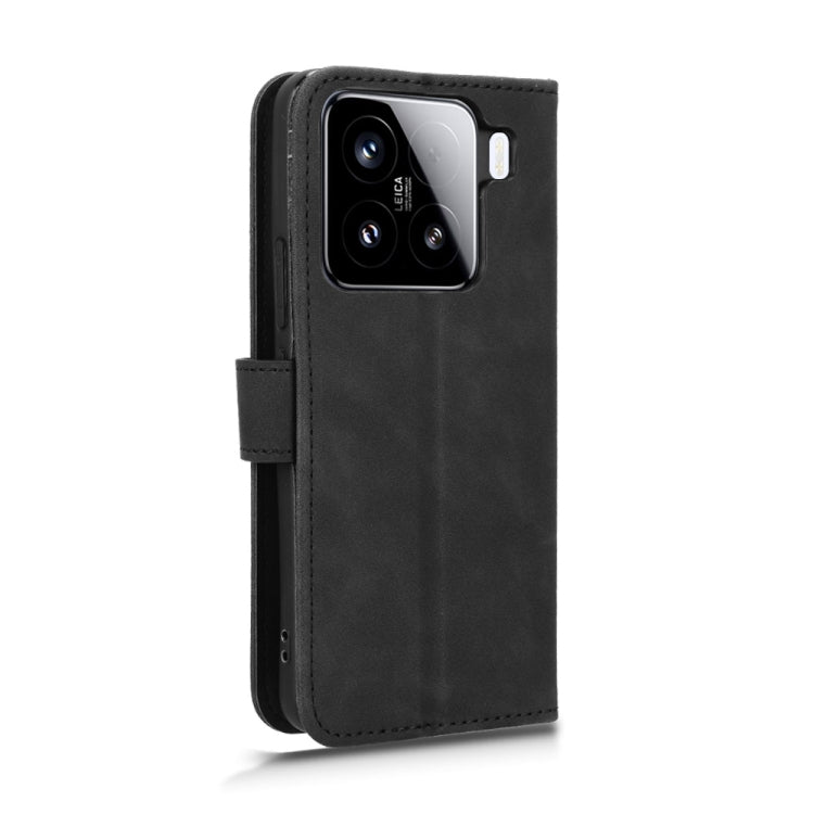 For Xiaomi 15 Pro Skin Feel Magnetic Flip Leather Phone Case(Black) by buy2fix