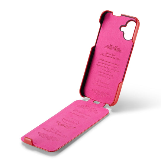 For iPhone 16 Fierre Shann 64 Texture Vertical Flip PU Leather Phone Case(Red) by FIERRE SHANN