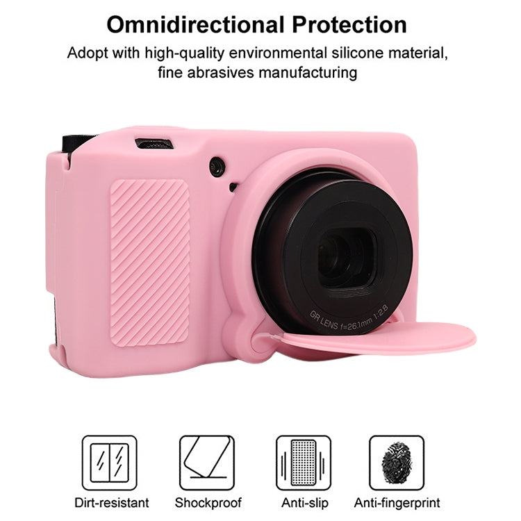 For Ricoh GR III Soft Silicone Protective Case(Pink) - Protective Case by buy2fix | Online Shopping UK | buy2fix