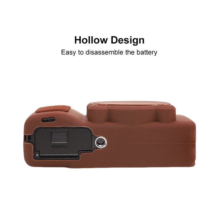 For Ricoh GR III Soft Silicone Protective Case(Coffee) - Protective Case by buy2fix | Online Shopping UK | buy2fix