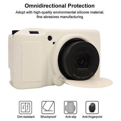 For Ricoh GR III Soft Silicone Protective Case(White) - Protective Case by buy2fix | Online Shopping UK | buy2fix