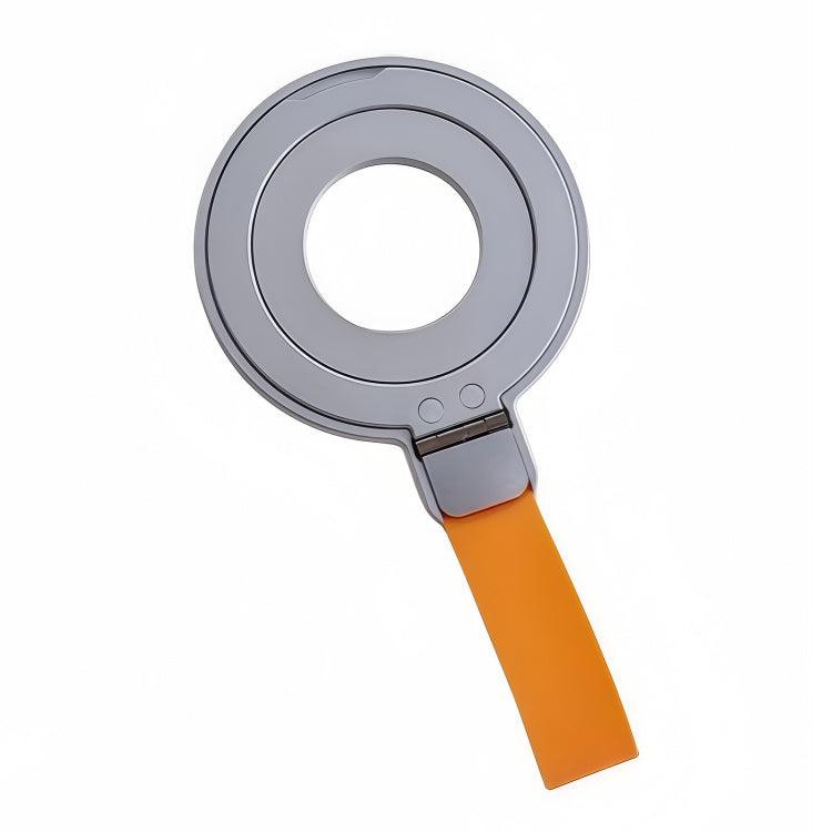 Metal Magsafe Magnetic Ring Silicone Band Phone Holder(Silver) - Ring Holder by buy2fix | Online Shopping UK | buy2fix