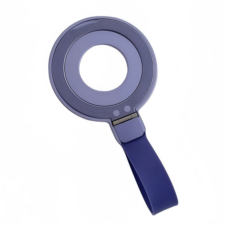 Metal Magsafe Magnetic Ring Silicone Band Phone Holder(Purple) - Ring Holder by buy2fix | Online Shopping UK | buy2fix