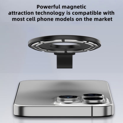 Metal Magsafe Magnetic Ring Silicone Band Phone Holder(Blue) - Ring Holder by buy2fix | Online Shopping UK | buy2fix