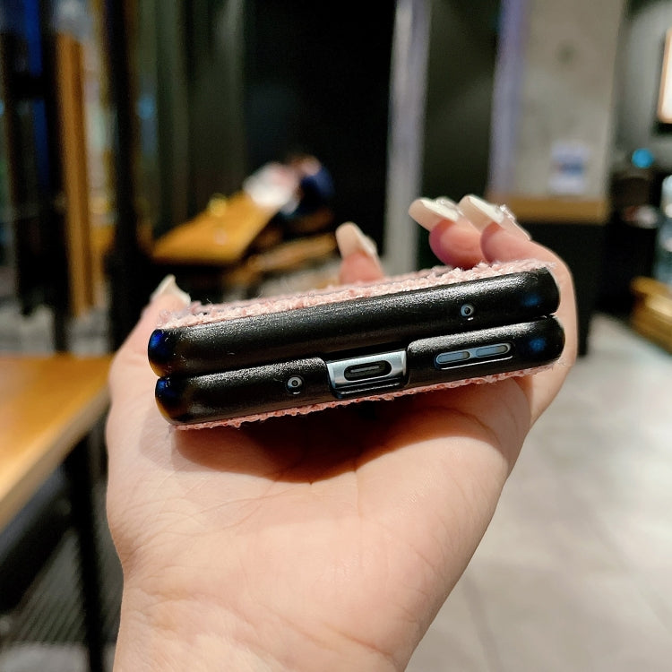 For Motorola Razr 40 Ultra Plaid Fabric PC Protective Phone Case(Green) by buy2fix