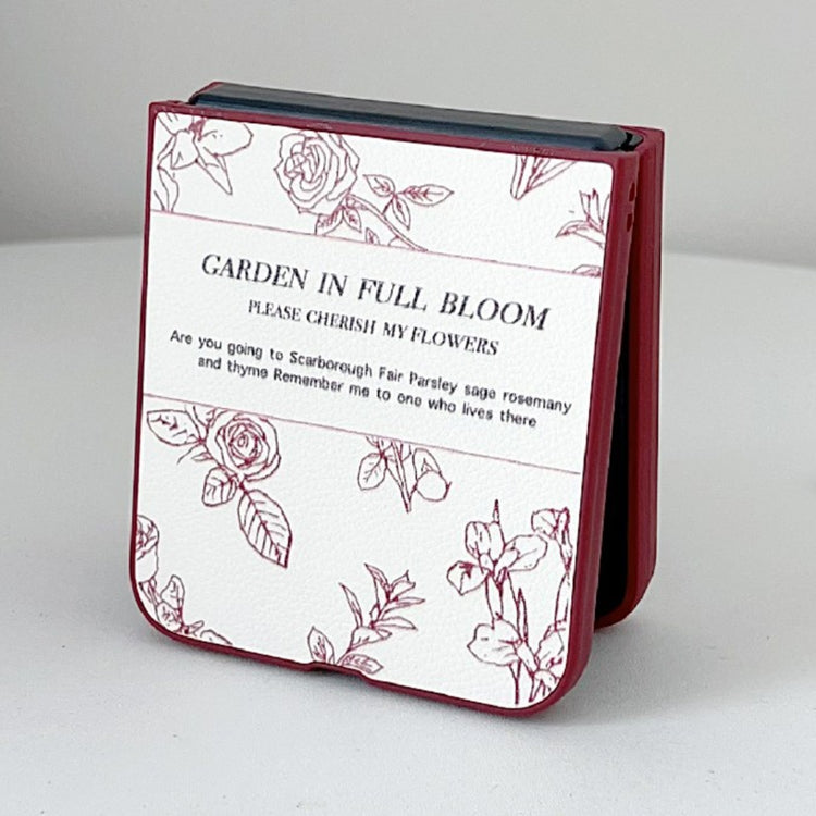 For Motorola Razr 50 Ultra Sketch Flower Pattern Phone Case(Rose) by buy2fix