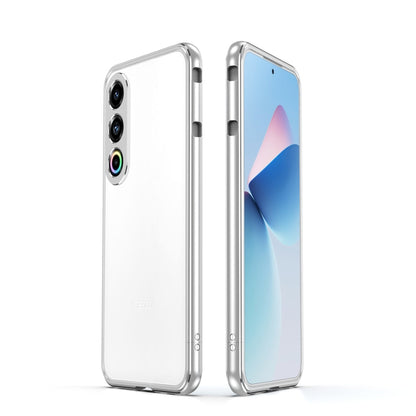 For Meizu 21 Aurora Series Lens Protector + Metal Frame Phone Case(Silver) - Meizu by buy2fix | Online Shopping UK | buy2fix
