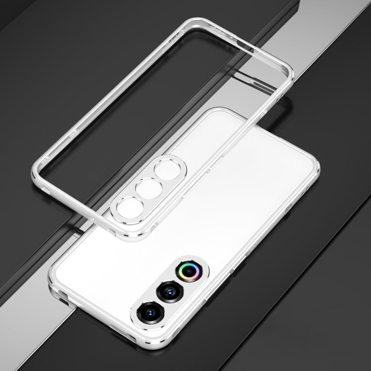 For Meizu 21 Aurora Series Lens Protector + Metal Frame Phone Case(Silver) - Meizu by buy2fix | Online Shopping UK | buy2fix