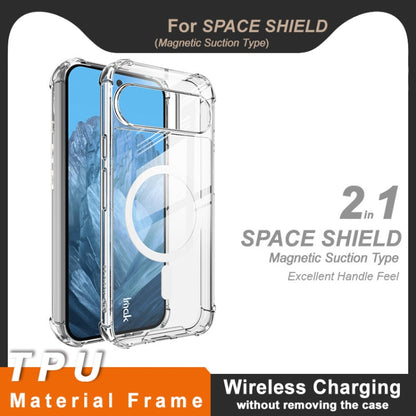 For Google Pixel 9 / 9 Pro IMAK Space Shield PC + TPU Airbag Shockproof MagSafe Phone Case(Transparent) - Google Cases by imak | Online Shopping UK | buy2fix