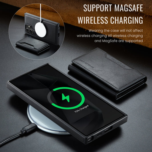 For Samsung Galaxy S24 Ultra 5G MAGKING K2 Series MagSafe RFID Card Bag Detachable Phone Case(Black) by MAGKING
