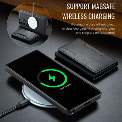 For Samsung Galaxy S25 Ultra 5G MAGKING K2 Series MagSafe RFID Card Bag Detachable Phone Case(Black) - Galaxy S25 Ultra 5G Cases by MAGKING | Online Shopping UK | buy2fix