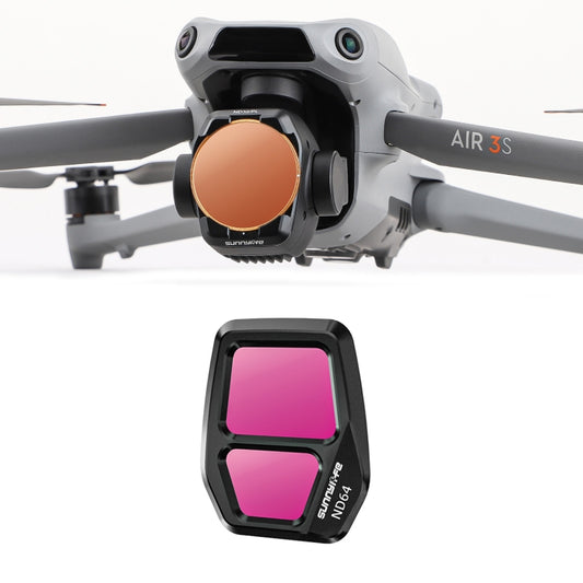 For DJI Air 3S Sunnylife Camera Lens Filter, Filter:ND64 by Sunnylife