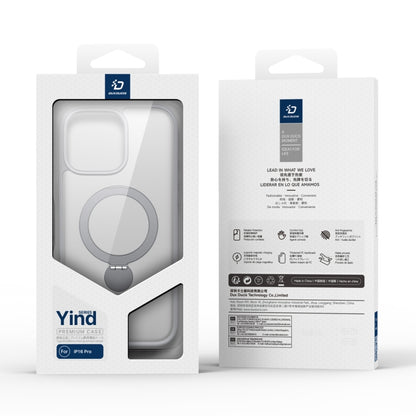 For iPhone 16 Pro Max DUX DUCIS Yind Series MagSafe TPU Hybrid PC Phone Case with Stand(Grey) by DUX DUCIS