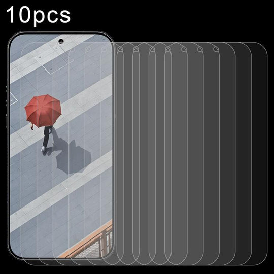 For Xiaomi 17 Ultra by Leica 10pcs 0.18mm 9H 2.5D Tempered Glass Film, Support Fingerprint Unlocking