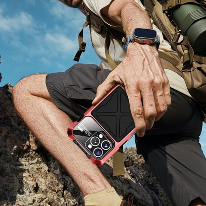 For iPhone 16 Pro Max Life Waterproof Dustproof Shockproof Phone Case(Red) - iPhone 16 Pro Max Cases by buy2fix | Online Shopping UK | buy2fix