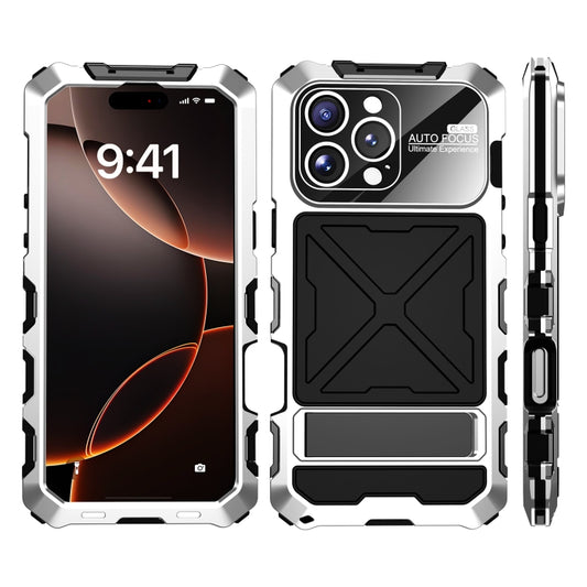 For iPhone 16 Pro Life Waterproof Dustproof Shockproof Phone Case(Silver) - iPhone 16 Pro Cases by buy2fix | Online Shopping UK | buy2fix