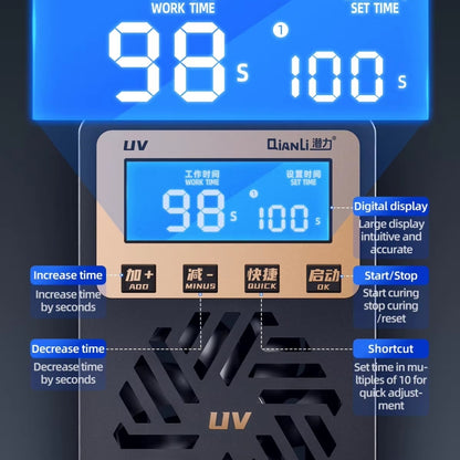 Qianli UVC17 7 inch Integrated UV Curing Lamp with Timing Function, Plug:UK Plug - Others by QIANLI | Online Shopping UK | buy2fix