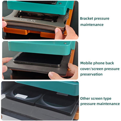 TBK 201P Frame / Screen / Back Cover Pressure Holding Machine with Built-in Vacuum Pump, Plug:UK Plug by TBK