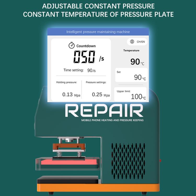 TBK 201P Frame / Screen / Back Cover Pressure Holding Machine with Built-in Vacuum Pump, Plug:AU Plug by TBK