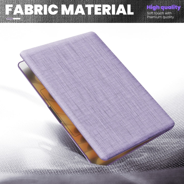 For MacBook Air 15.3 inch A3114 / A2941 Fabric Magnetic Holder Laptop Protective Case(Purple) - MacBook Air Cases by buy2fix | Online Shopping UK | buy2fix