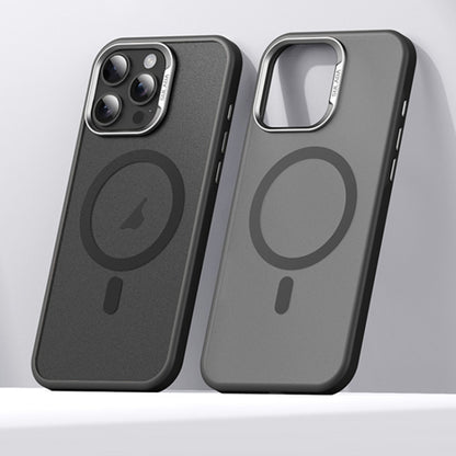 For iPhone 15 Pro SULADA Light Sand MagSafe Magnetic PC Hybrid TPU Phone Case(Black) - iPhone 15 Pro Cases by SULADA | Online Shopping UK | buy2fix