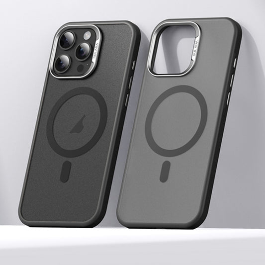 For iPhone 15 Pro SULADA Light Sand MagSafe Magnetic PC Hybrid TPU Phone Case(Black) - iPhone 15 Pro Cases by SULADA | Online Shopping UK | buy2fix