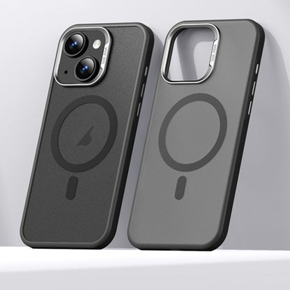 For iPhone 15 SULADA Light Sand MagSafe Magnetic PC Hybrid TPU Phone Case(Black) - iPhone 15 Cases by SULADA | Online Shopping UK | buy2fix