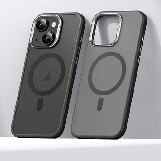 For iPhone 15 SULADA Light Sand MagSafe Magnetic PC Hybrid TPU Phone Case(Black) - iPhone 15 Cases by SULADA | Online Shopping UK | buy2fix