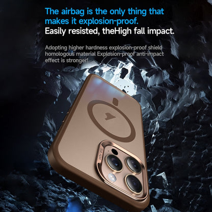 For iPhone 16 Pro SULADA Light Sand MagSafe Magnetic PC Hybrid TPU Phone Case(Gold) - iPhone 16 Pro Cases by SULADA | Online Shopping UK | buy2fix