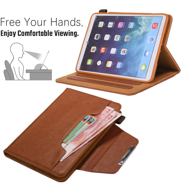 For iPad mini 6 / mini 2024 Hardware Buckle Smart Leather Tablet Case(Brown) - iPad mini 2024 Cases by buy2fix | Online Shopping UK | buy2fix