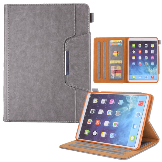 For iPad mini 6 / mini 2024 Hardware Buckle Smart Leather Tablet Case(Grey) - iPad mini 2024 Cases by buy2fix | Online Shopping UK | buy2fix