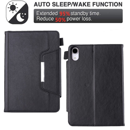 For iPad mini 6 / mini 2024 Hardware Buckle Smart Leather Tablet Case(Black) - iPad mini 2024 Cases by buy2fix | Online Shopping UK | buy2fix