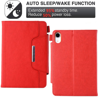 For iPad mini 6 / mini 2024 Hardware Buckle Smart Leather Tablet Case(Red) - iPad mini 2024 Cases by buy2fix | Online Shopping UK | buy2fix