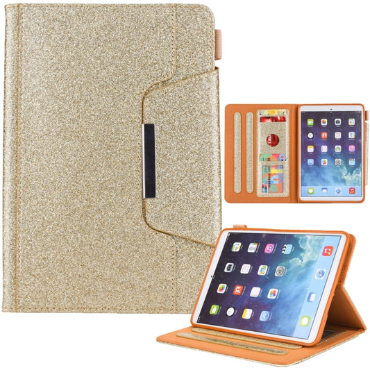 For iPad mini 6 / mini 2024 Hardware Buckle Smart Leather Tablet Case(Glitter Gold) - iPad mini 2024 Cases by buy2fix | Online Shopping UK | buy2fix