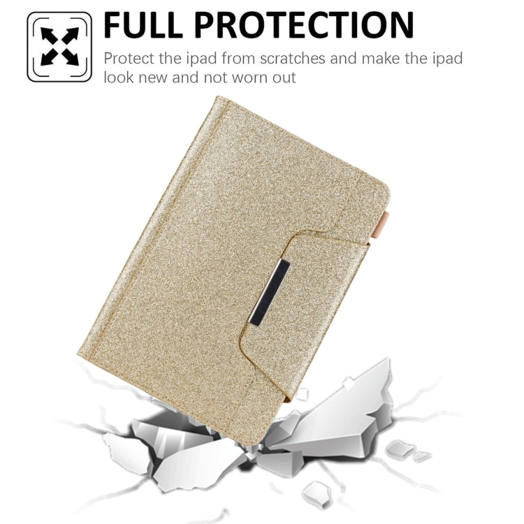 For iPad mini 6 / mini 2024 Hardware Buckle Smart Leather Tablet Case(Glitter Gold) - iPad mini 2024 Cases by buy2fix | Online Shopping UK | buy2fix
