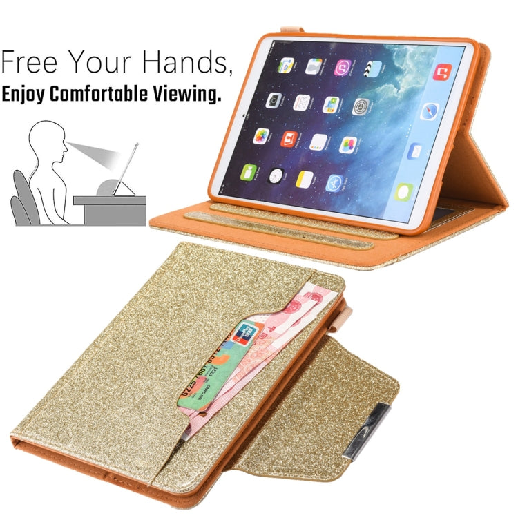 For iPad mini 6 / mini 2024 Hardware Buckle Smart Leather Tablet Case(Glitter Gold) - iPad mini 2024 Cases by buy2fix | Online Shopping UK | buy2fix