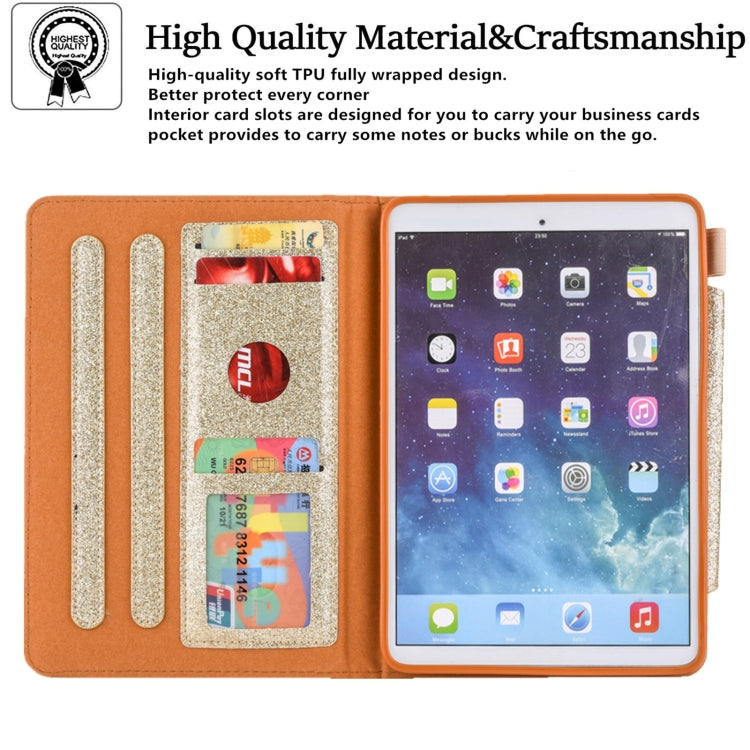For iPad mini 6 / mini 2024 Hardware Buckle Smart Leather Tablet Case(Glitter Gold) - iPad mini 2024 Cases by buy2fix | Online Shopping UK | buy2fix
