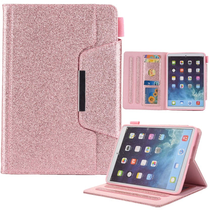 For iPad mini 6 / mini 2024 Hardware Buckle Smart Leather Tablet Case(Glitter Rose Gold) - iPad mini 2024 Cases by buy2fix | Online Shopping UK | buy2fix