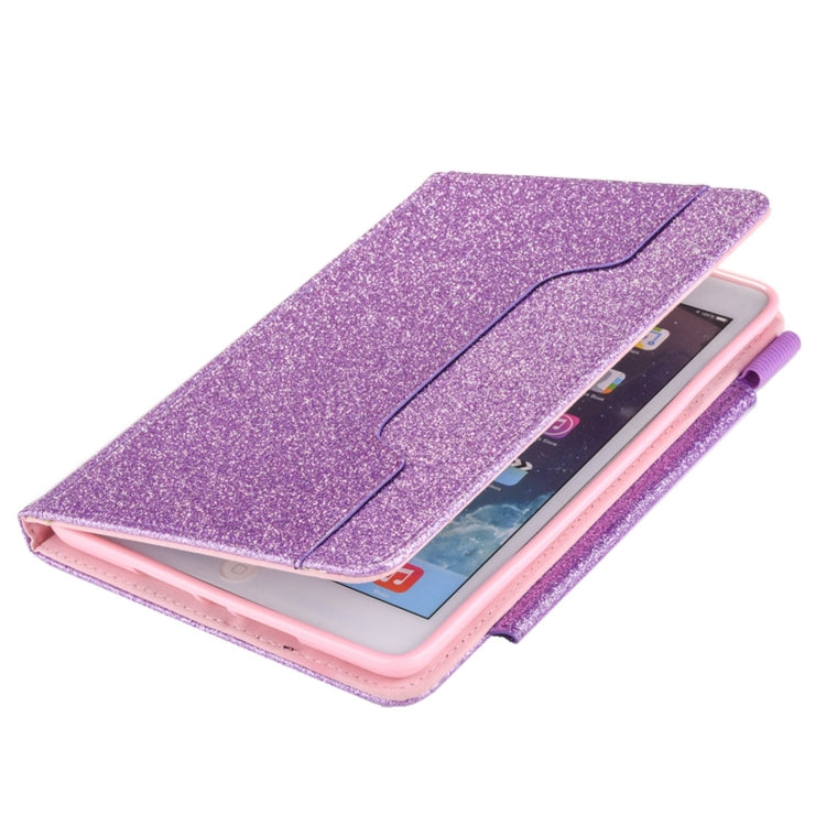 For iPad mini 6 / mini 2024 Hardware Buckle Smart Leather Tablet Case(Glitter Purple) - iPad mini 2024 Cases by buy2fix | Online Shopping UK | buy2fix