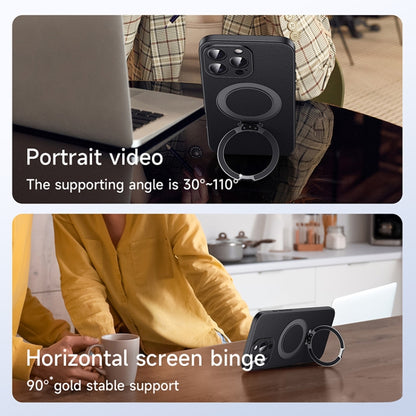 For iPhone 15 Plus SULADA Top Grain Leather MagSafe Magnetic Holder Phone Case(Blue) - iPhone 15 Plus Cases by SULADA | Online Shopping UK | buy2fix