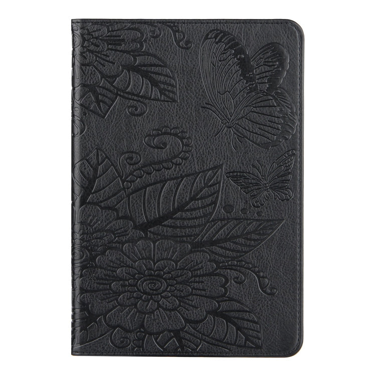For iPad mini 6 / mini 2024 Butterfly Love Flower Embossed Leather Smart Tablet Case(Black) - iPad mini 2024 Cases by buy2fix | Online Shopping UK | buy2fix