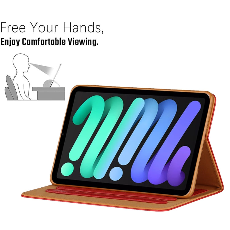 For iPad mini 6 / mini 2024 Butterfly Love Flower Embossed Leather Smart Tablet Case(Red) - iPad mini 2024 Cases by buy2fix | Online Shopping UK | buy2fix