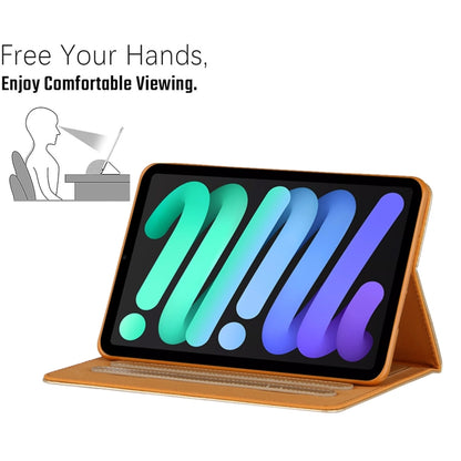 For iPad mini 6 / mini 2024 Butterfly Love Flower Embossed Leather Smart Tablet Case(Gold) - iPad mini 2024 Cases by buy2fix | Online Shopping UK | buy2fix