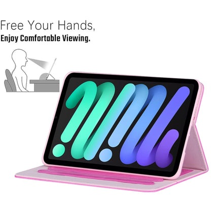 For iPad mini 6 / mini 2024 Butterfly Love Flower Embossed Leather Smart Tablet Case(Rose Red) - iPad mini 2024 Cases by buy2fix | Online Shopping UK | buy2fix